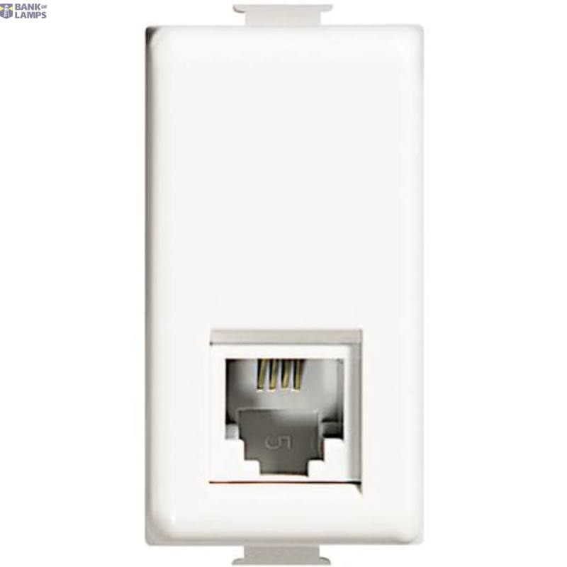 BTicino AM5958/11N — RJ11 Telephone Connector