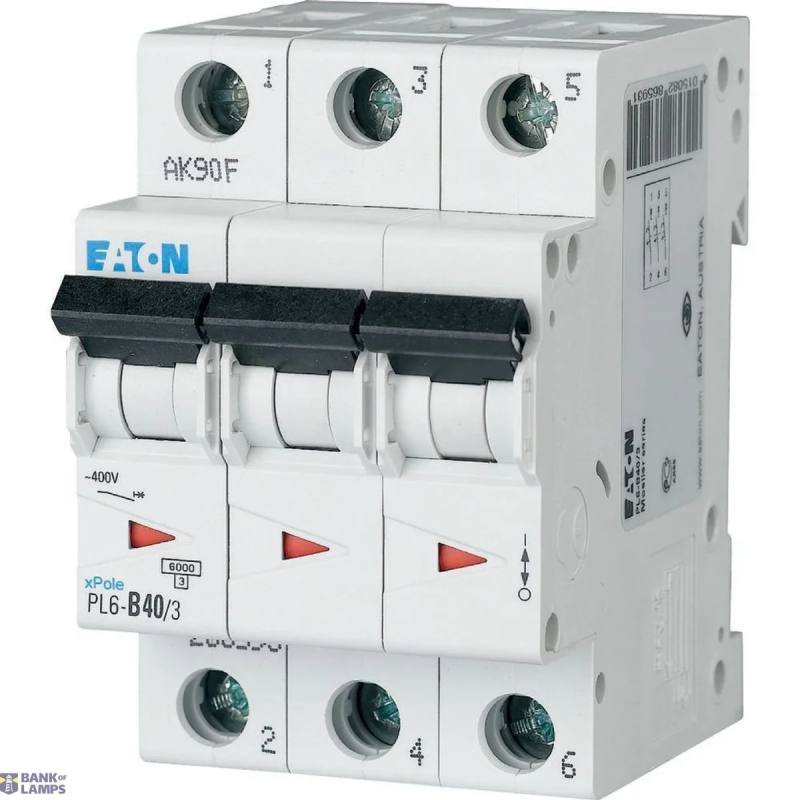 EATON 286593 — PL6-B40/3 automātslēdzis (MCB)