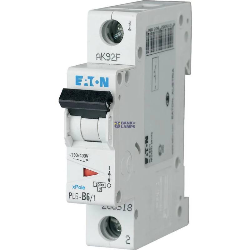 EATON 286518 — PL6-B6/1 automātslēdzis (MCB)