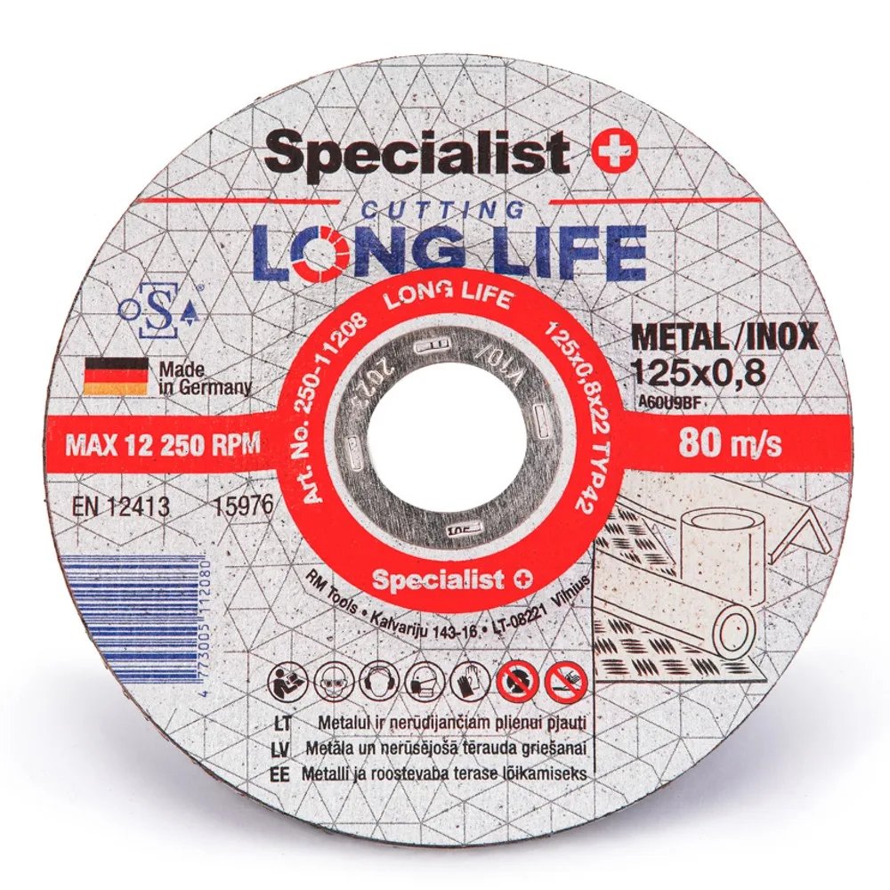 SPECIALIST+ metāla griešanas disks LONG LIFE