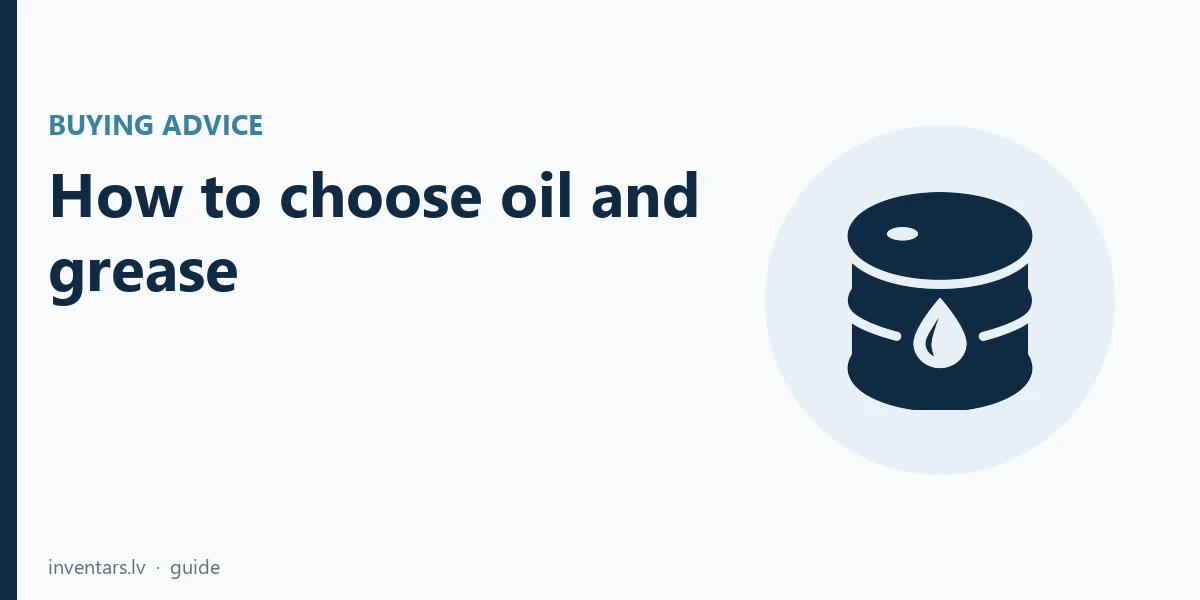 How to choose oil and grease: chain, 4T and EP-2