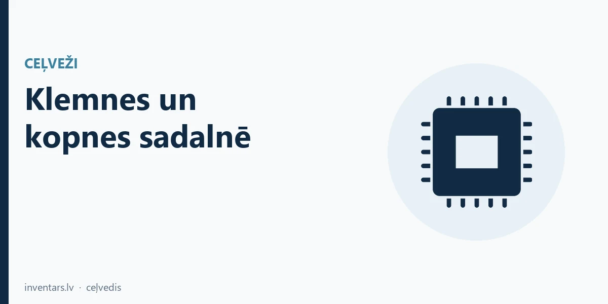 Klemnes un kopnes sadalnē: N/PE sliedes, ķemmes un DIN spailes