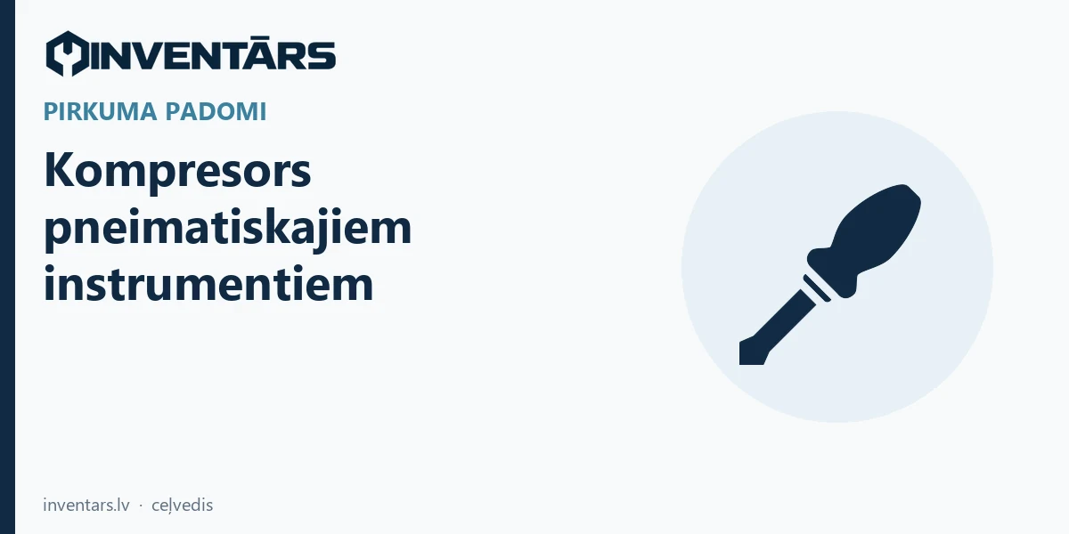 Kompresors pneimatiskajiem instrumentiem