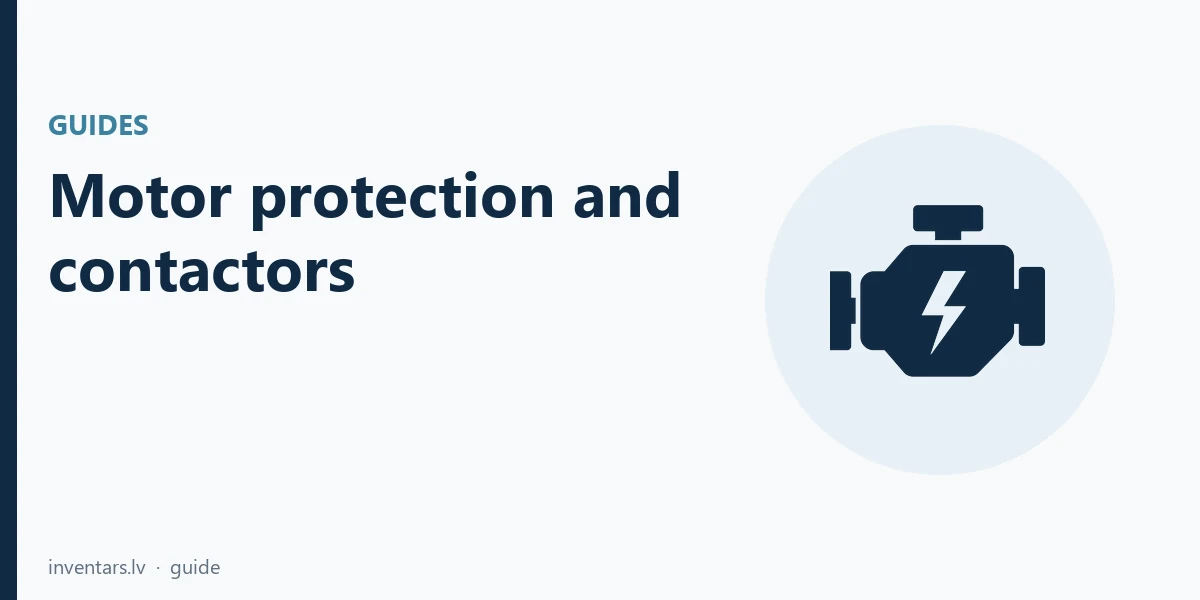Motor protection and contactors: MPCB, overload relay and AC-3