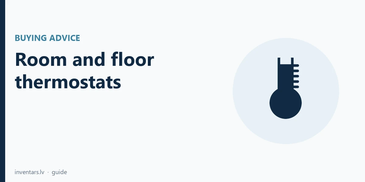 Room and floor thermostats: wall, DIN and plug-in